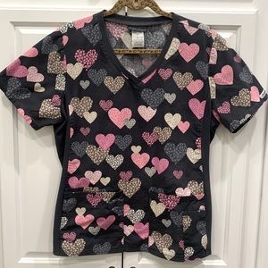 Cherokee heart scrub top